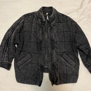 Free People Dolman Quilted Knit Jacket